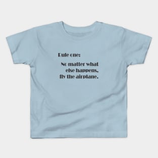 Fly the aeroplane Kids T-Shirt